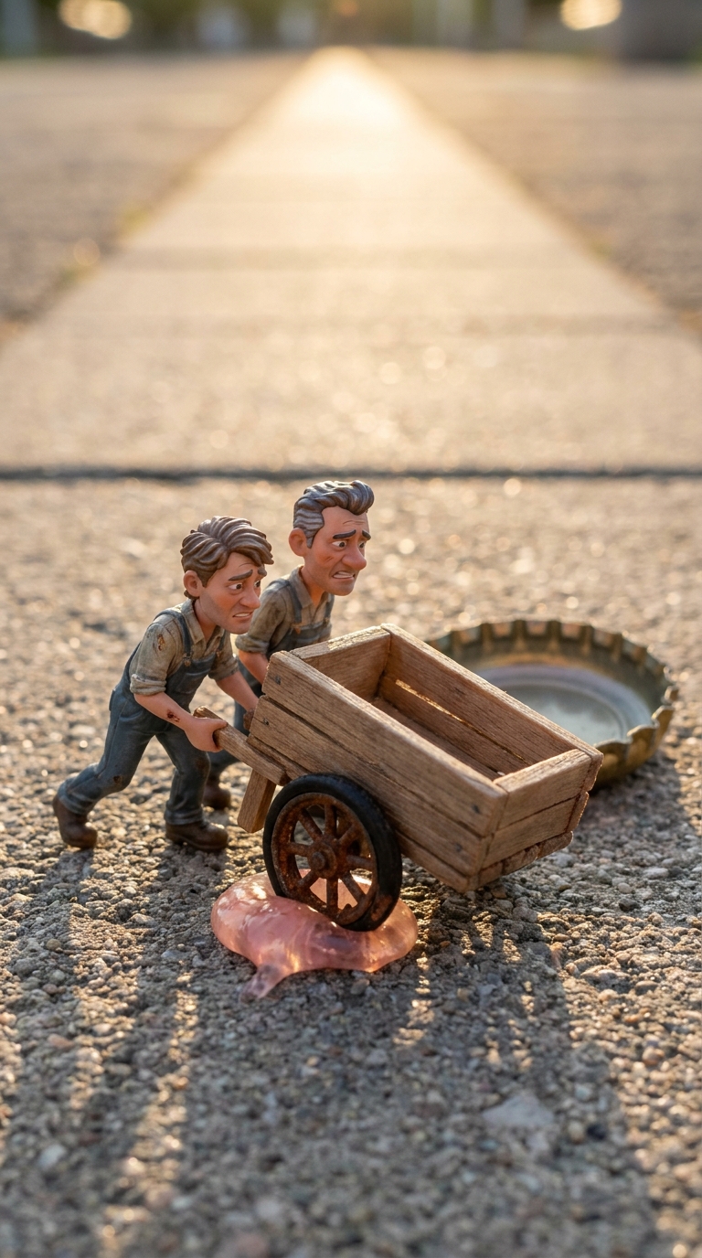 Tiny street food vendor facing an oversized problem